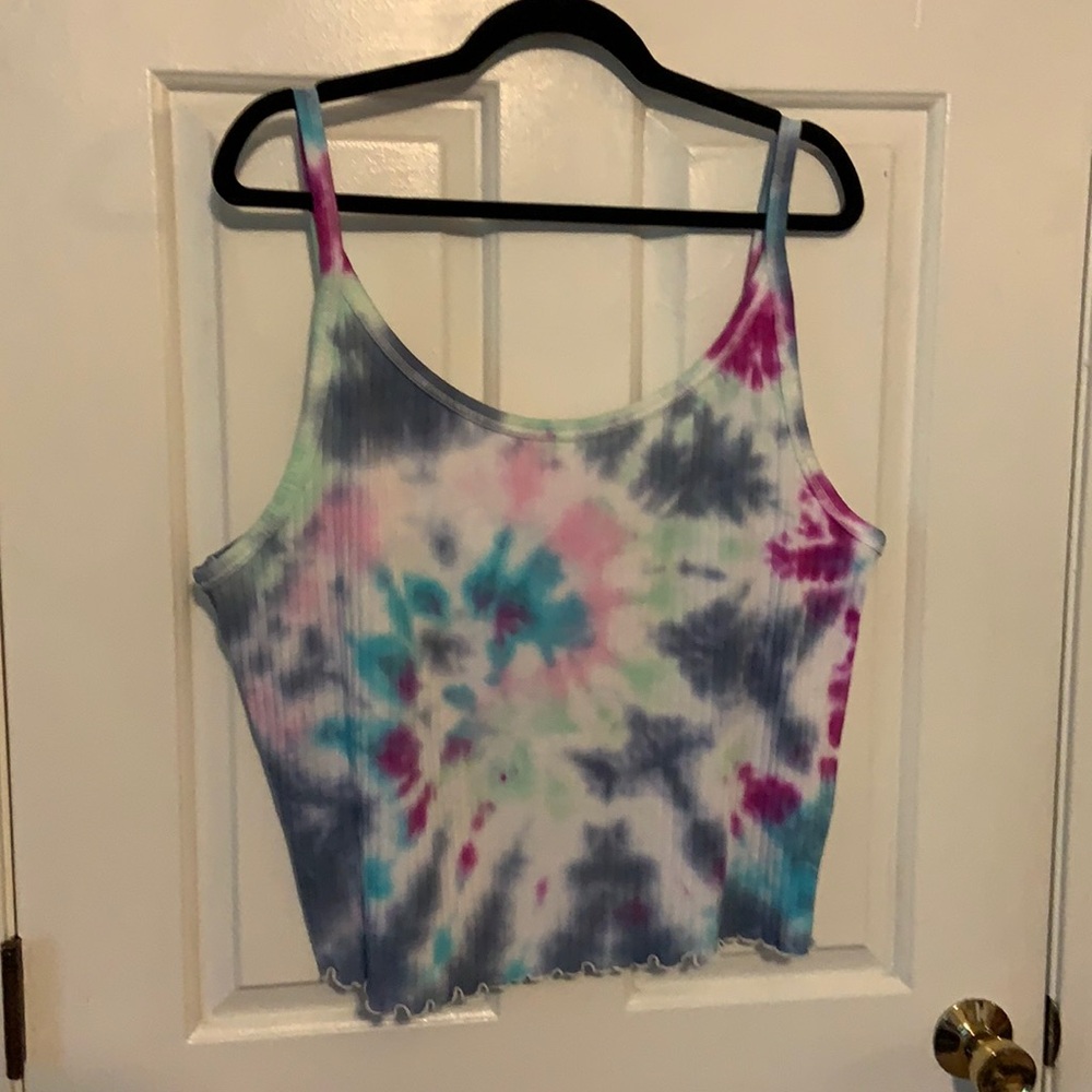 Old Navy Tie Dye Ribbed Crop Camisole